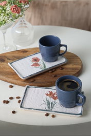Hermia Juego de Tazas de Café de 4 Piezas Multicolor